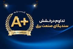 تداوم درخشش سندیکای صنعت برق؛ کسب رتبه A+ برای پنجمین سال پیاپی